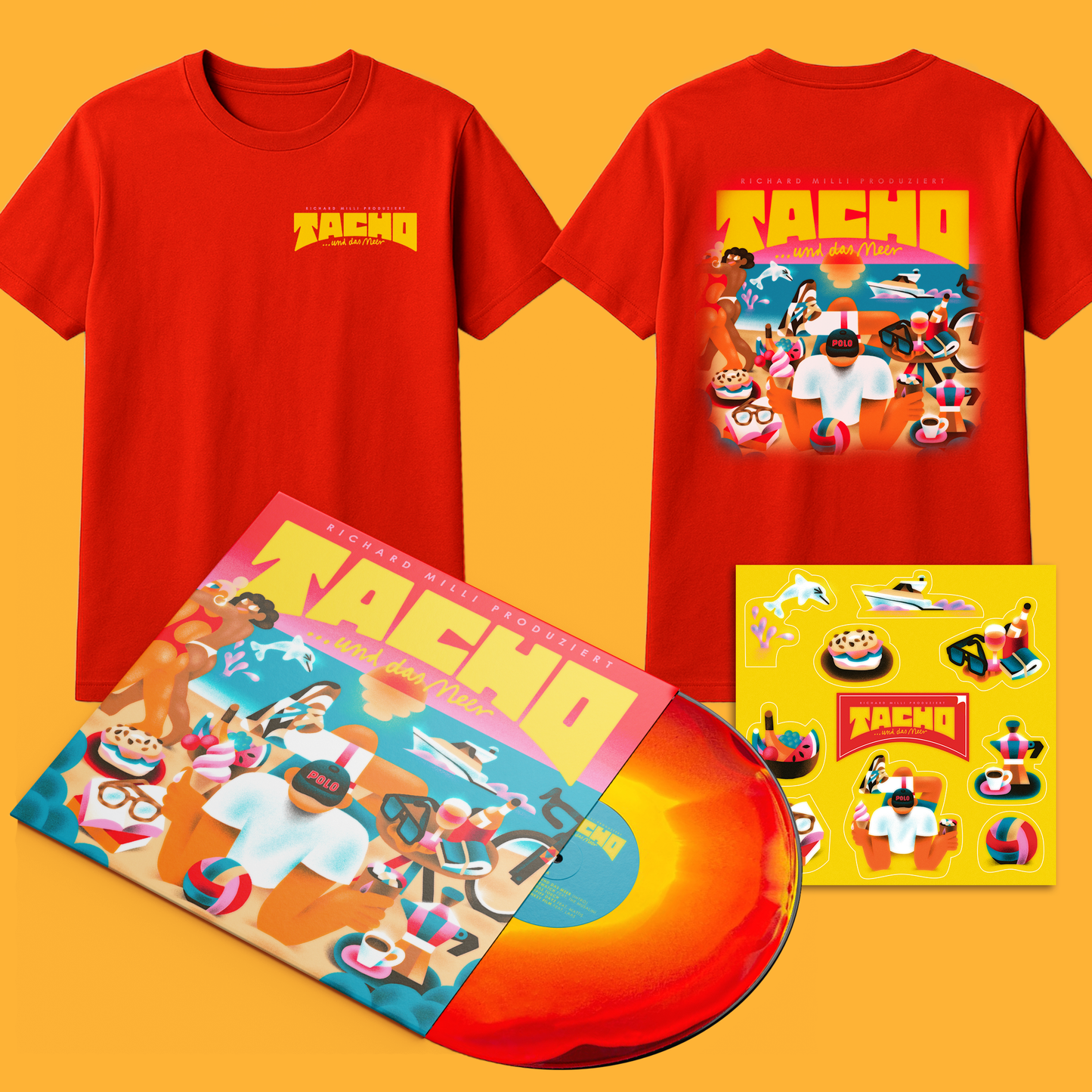 Tacho und Richard Milli – ... und das Meer - T-Shirt & Special limited Edition Vinyl Bundle