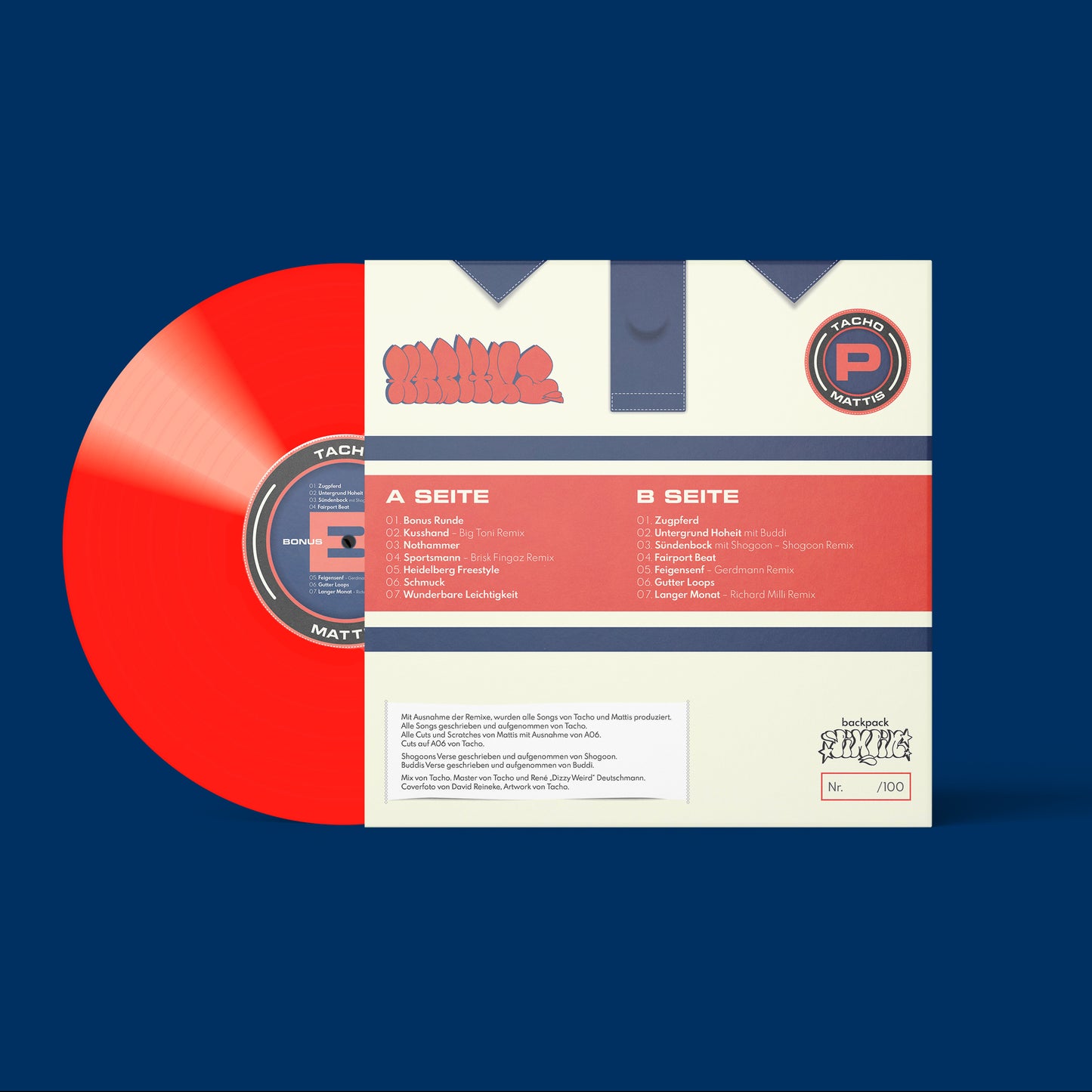 Tacho & Mattis – Habitus Bonus Runde Limited Red Vinyl