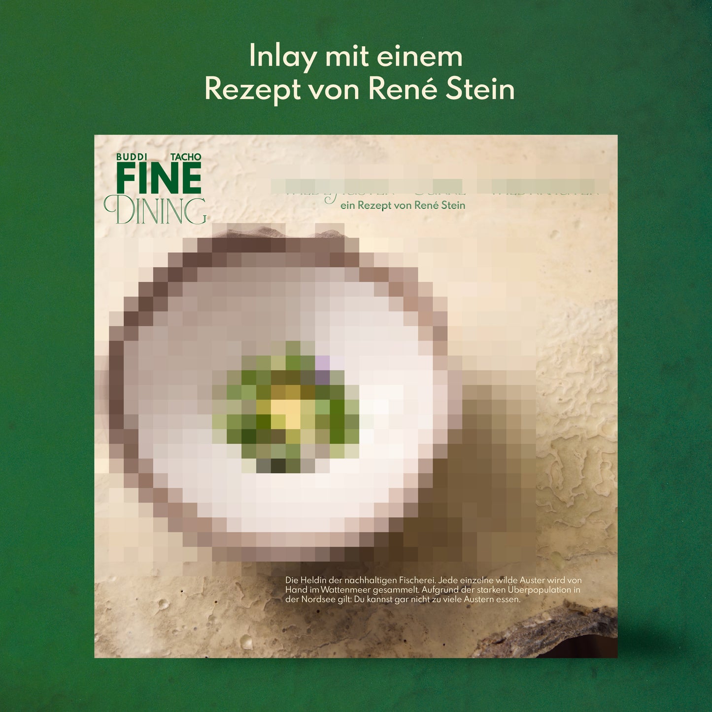 Buddi & Tacho - Fine Dining Green Marbled Vinyl